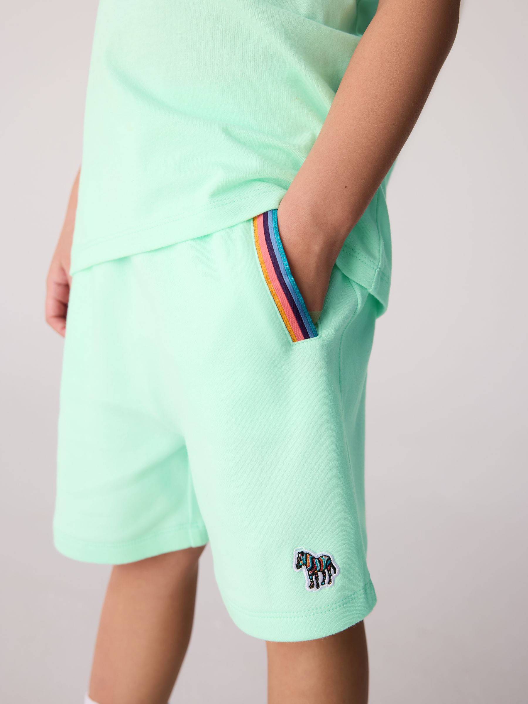 Mintgroen - Paul Smith Junior set van top en shorts voor jongens