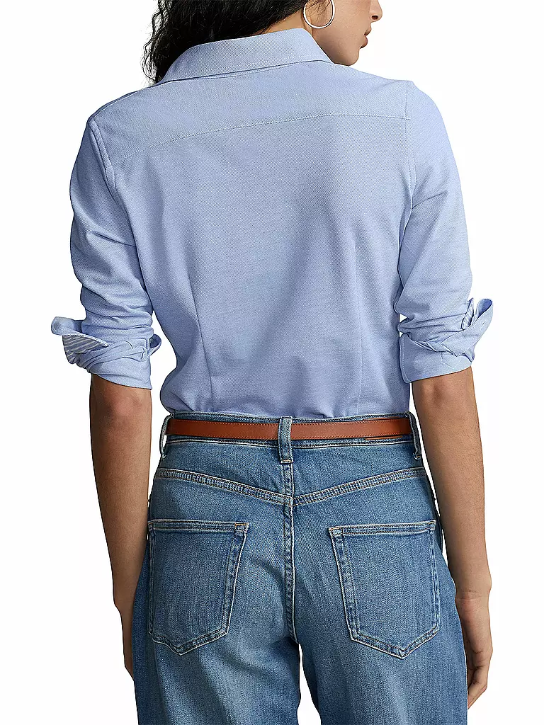 POLO RALPH LAUREN Bluse Skinny Fit HEIDI blau