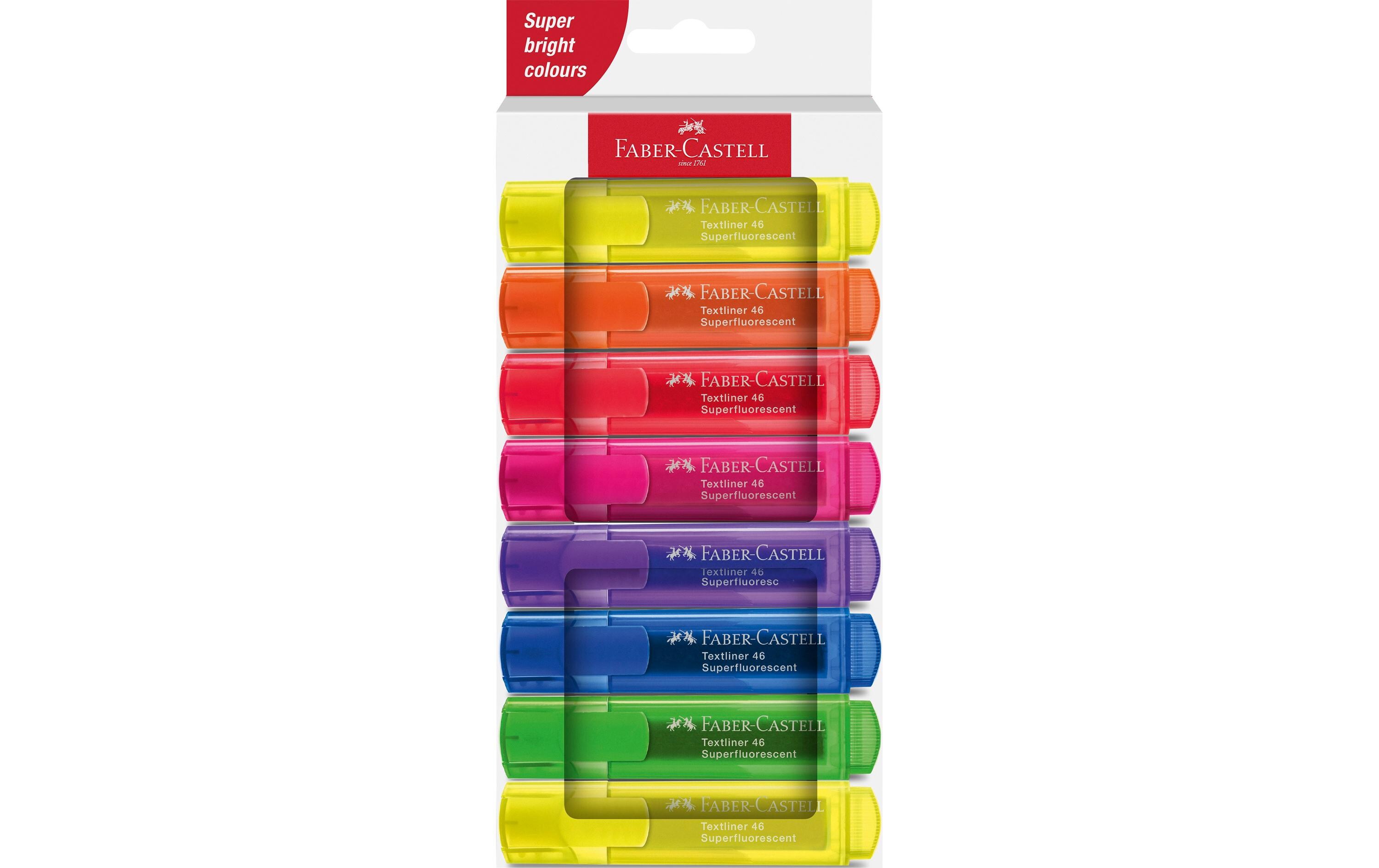Textmarker 46 Superfluorescent 8er Etui KartonLeuchtstift-Set