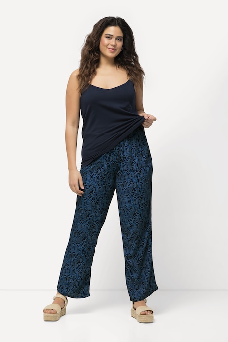 Schlupfhose Rose, gemustert, Elastikbund