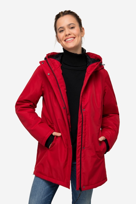 Funktions-Jacke, Kapuzen, Zipper, Seitenschlitze, Langarm