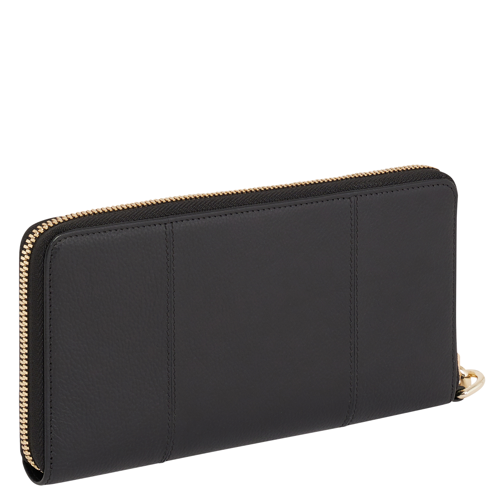 JULIETTE - Compagnon zippé en cuir grainé| Noir