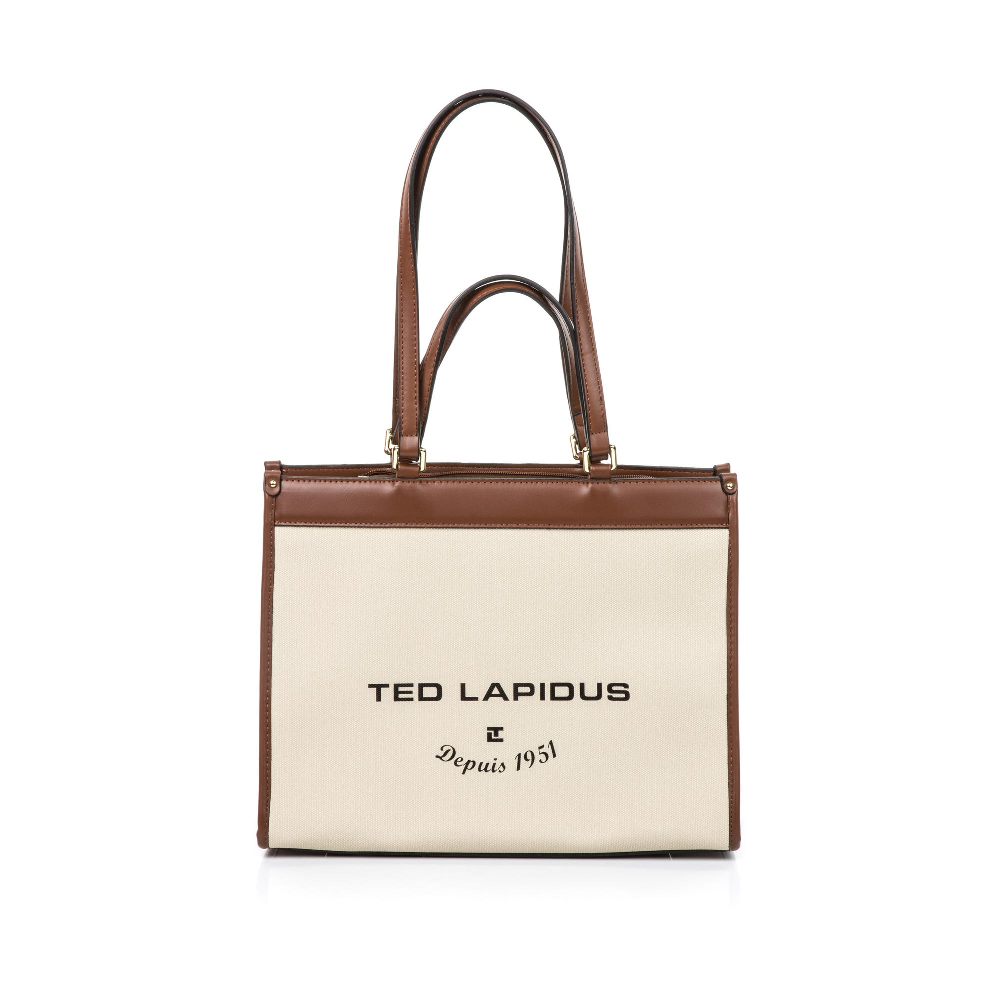 Sac de shopping cognac
