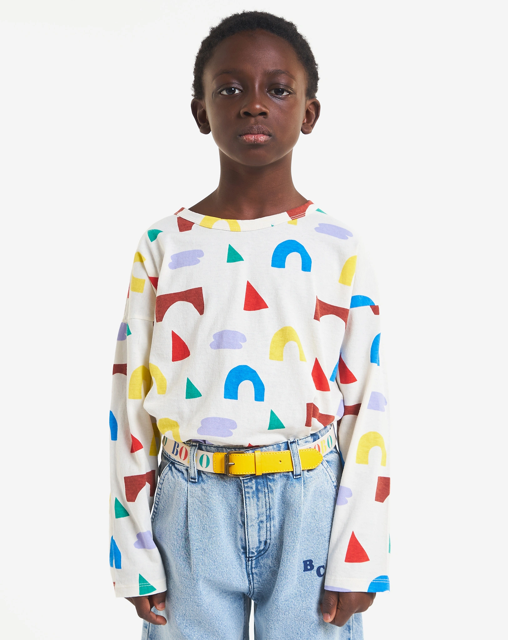Langarmshirt PLAYFULL AOP in beige