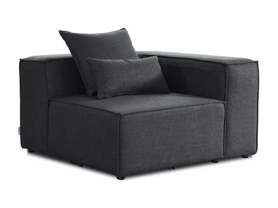 Home Deluxe Canapé modulable VERONA Anthracite Canapé d'angle droit