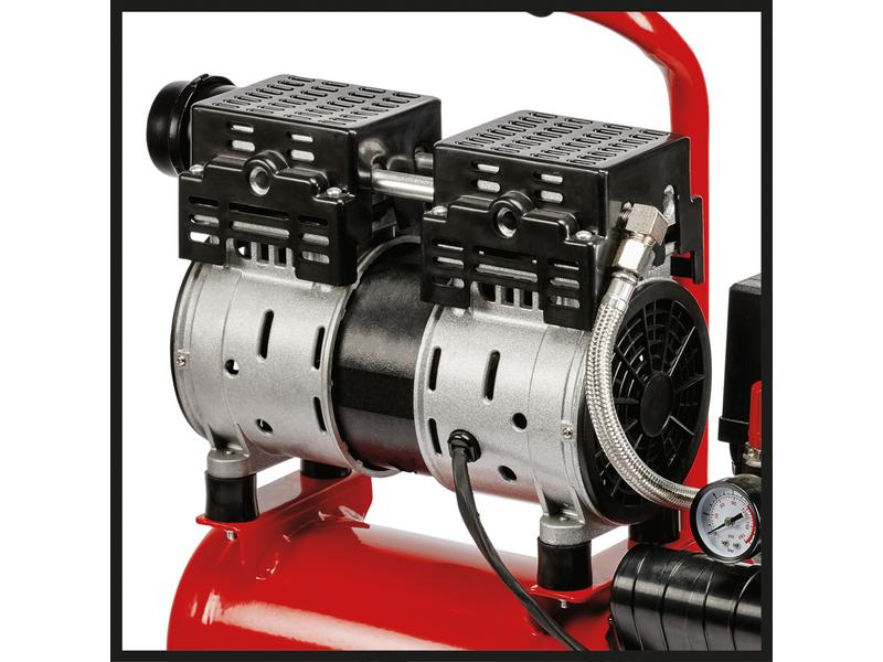 Einhell Kompressor TE-AC 6 Silent Kraftvoller Flüsterkompressor