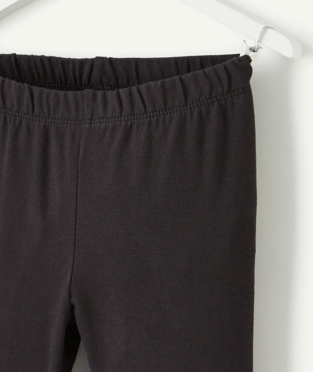 LEGGING FILLE EN FIBRES RECYCLÉES NOIR