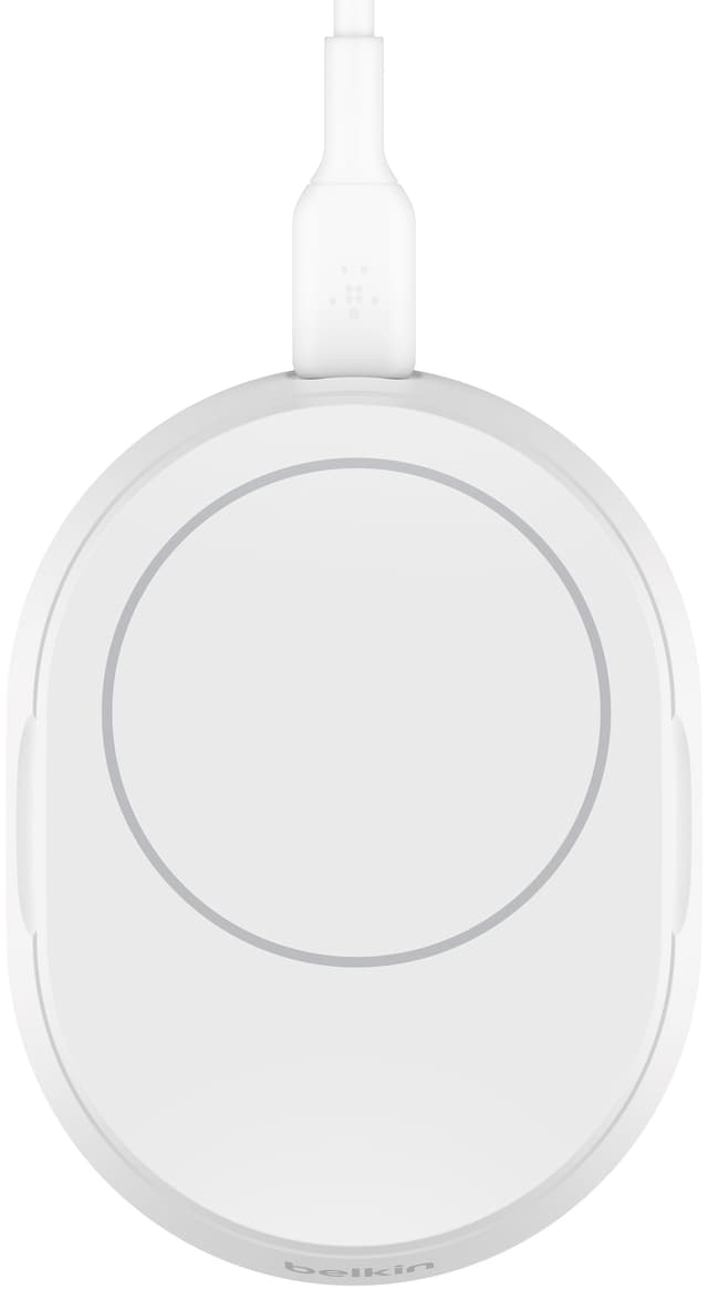 Belkin BoostCharge Pro Qi2 15W magnetisk konvertbar oplader (hvid)