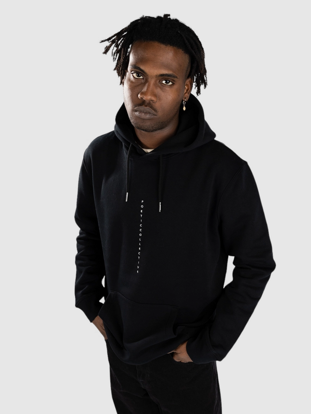 Poetic Collective Flower Hoodie black