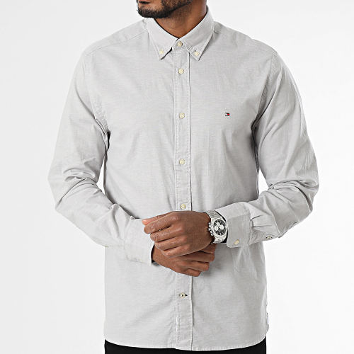Chemise Manches Longues 1985 Flex Oxford 9968 Gris