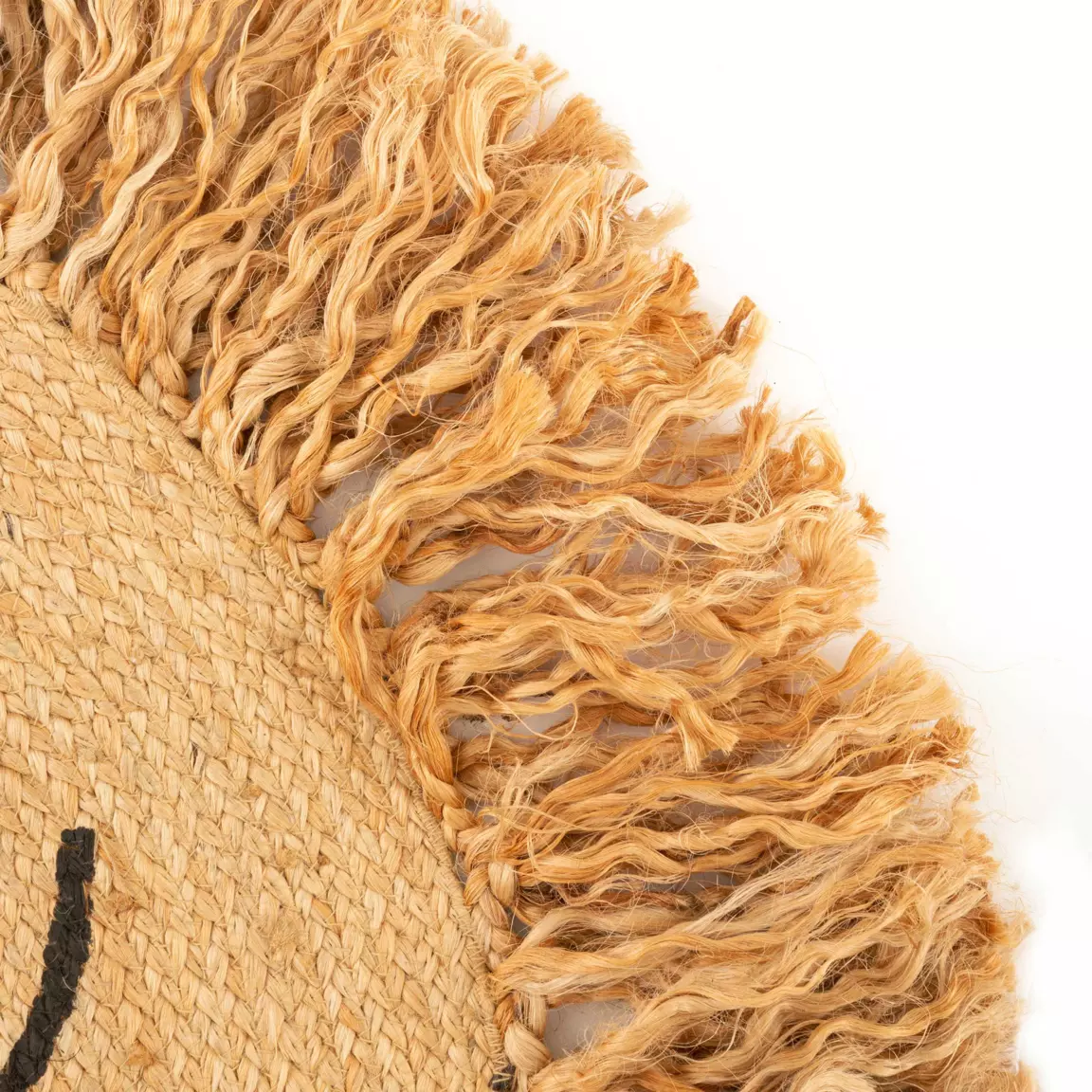 Tapis jute enfant (90 cm) Lion Beige