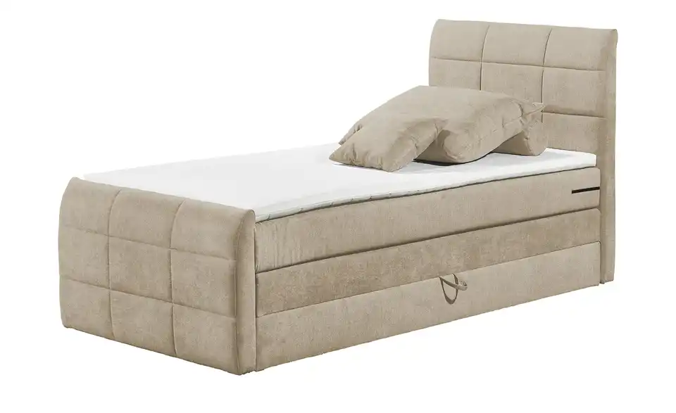 Boxspringbett Kuba 3 Sand 120 cm