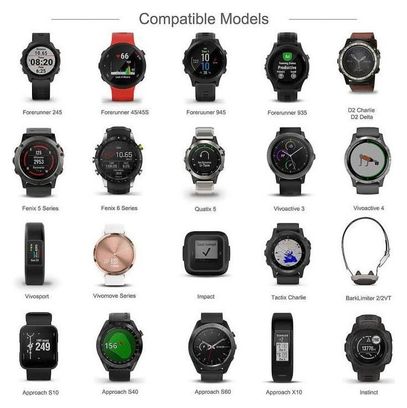 Chargeur Garmin Fenix 5 5S 5X 6 6S 6X Forerunner 935 945 45 245 Approach S10 S40 S60 Quatix 5 Vivoactive 3 4 Vivomove 3 Vivosport