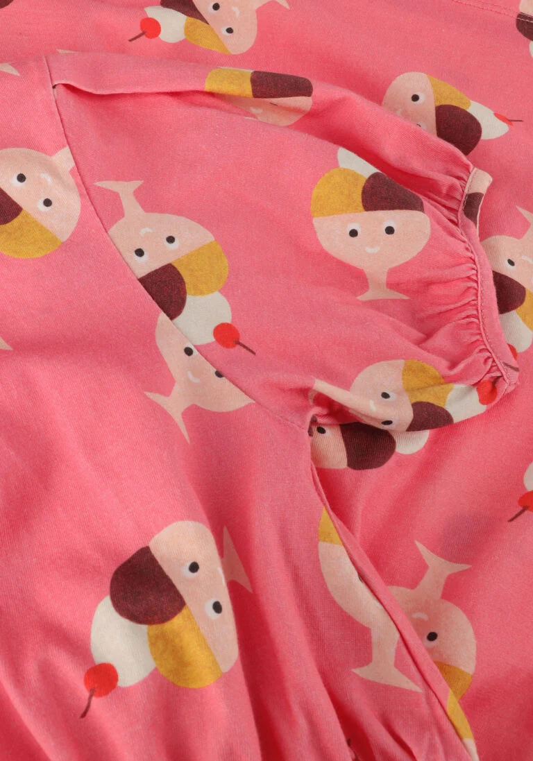 DAILY BRAT roze daily brat mini jurk happy ice dress