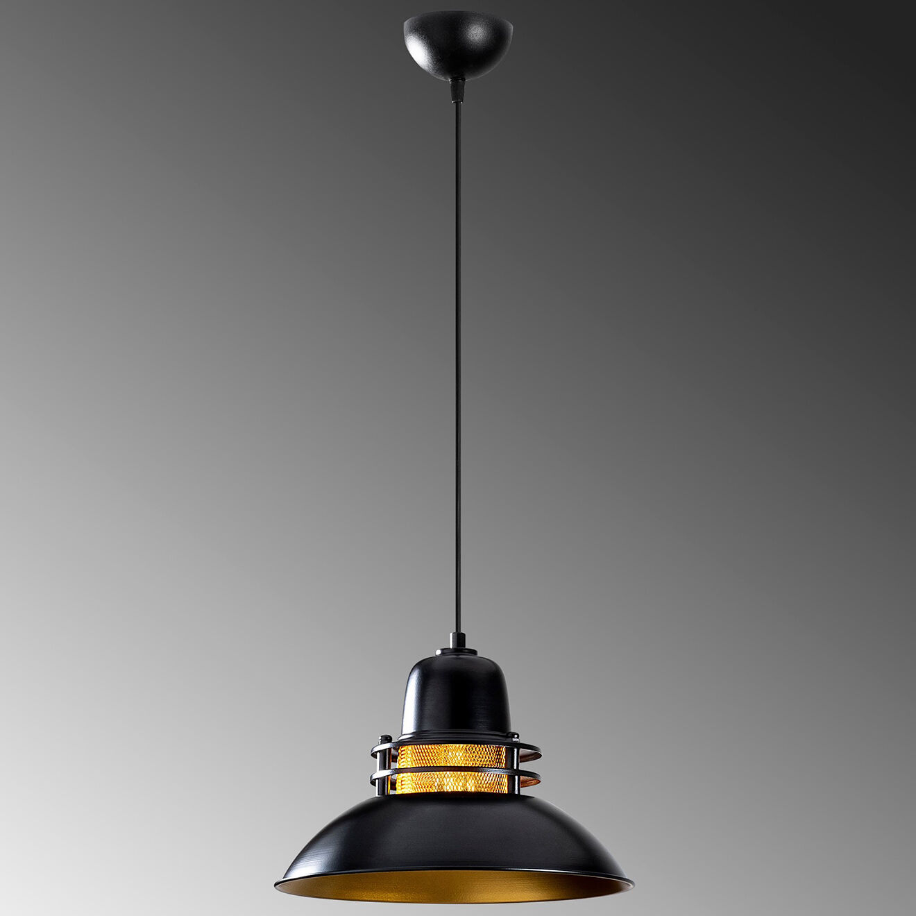 Opviq Suspension Berceste noire - 34x34x123 cm