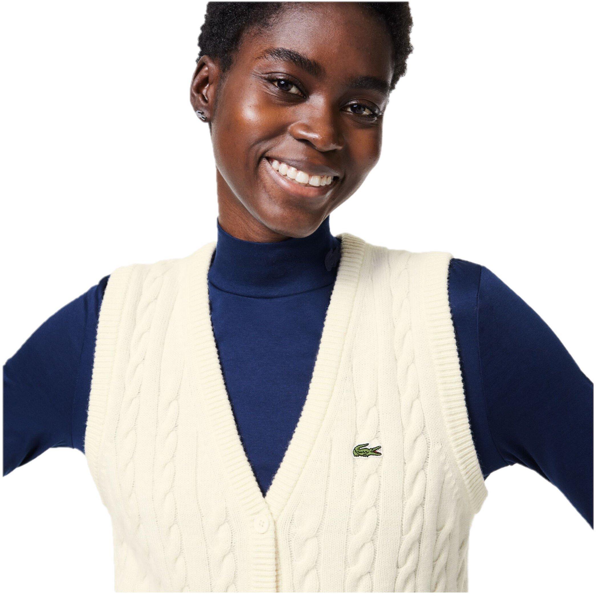Lacoste Cable Knit Cardigan