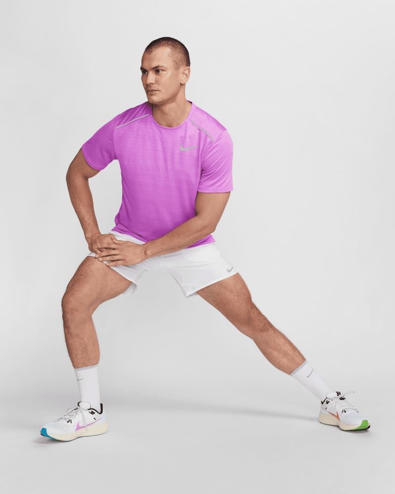 T-shirt de running Nike Miler Violet pour homme