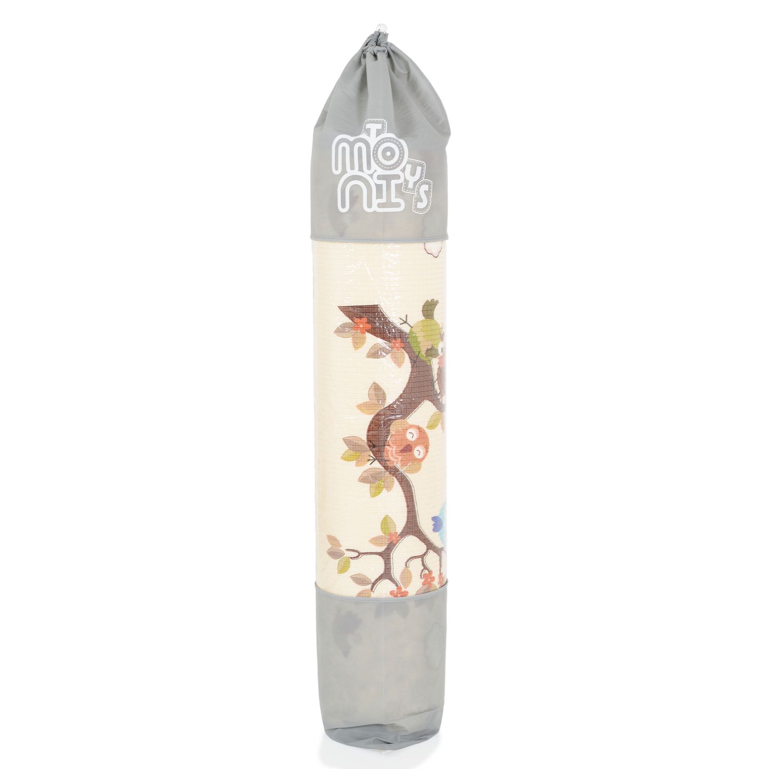 Moni Spielmatte doppelseitig 180 x 100 cm zum Aufrollen wasserdicht rutschfest beige