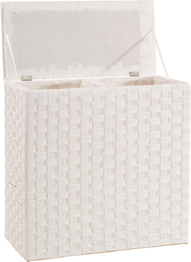locker Wäschesortierer Nylon geflochten, Höhe 64 cm