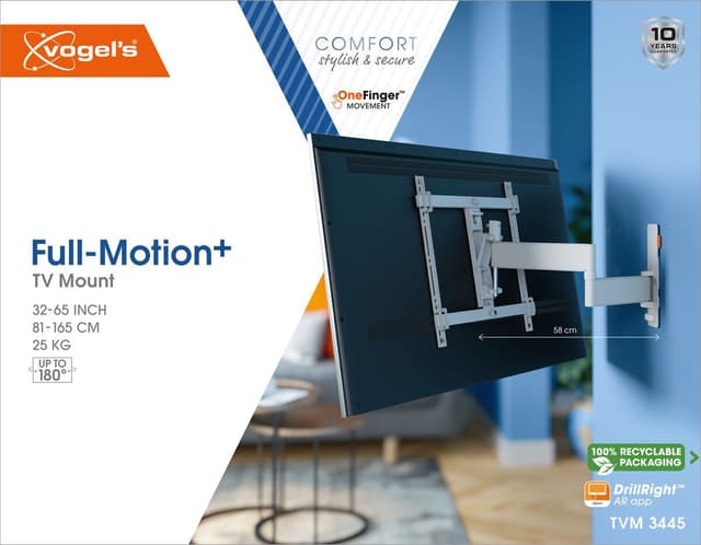 Vogels COMFORT Full Motion+ TV-vægmontering TVM3645 (hvid)