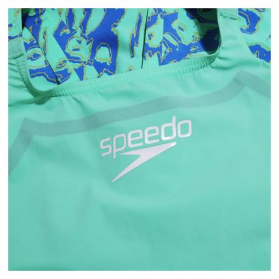 Maillot de Bain Combinaison Femme Speedo Fastskin LZR Ignite Vert/Bleu