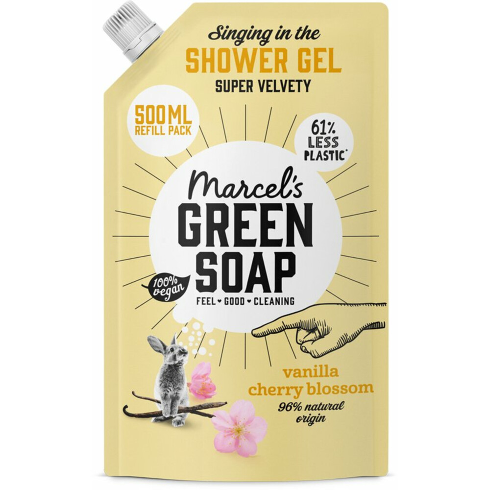 Marcel's Green Soap Shower Gel Navulling Vanille & Kersenbloesem500 ml