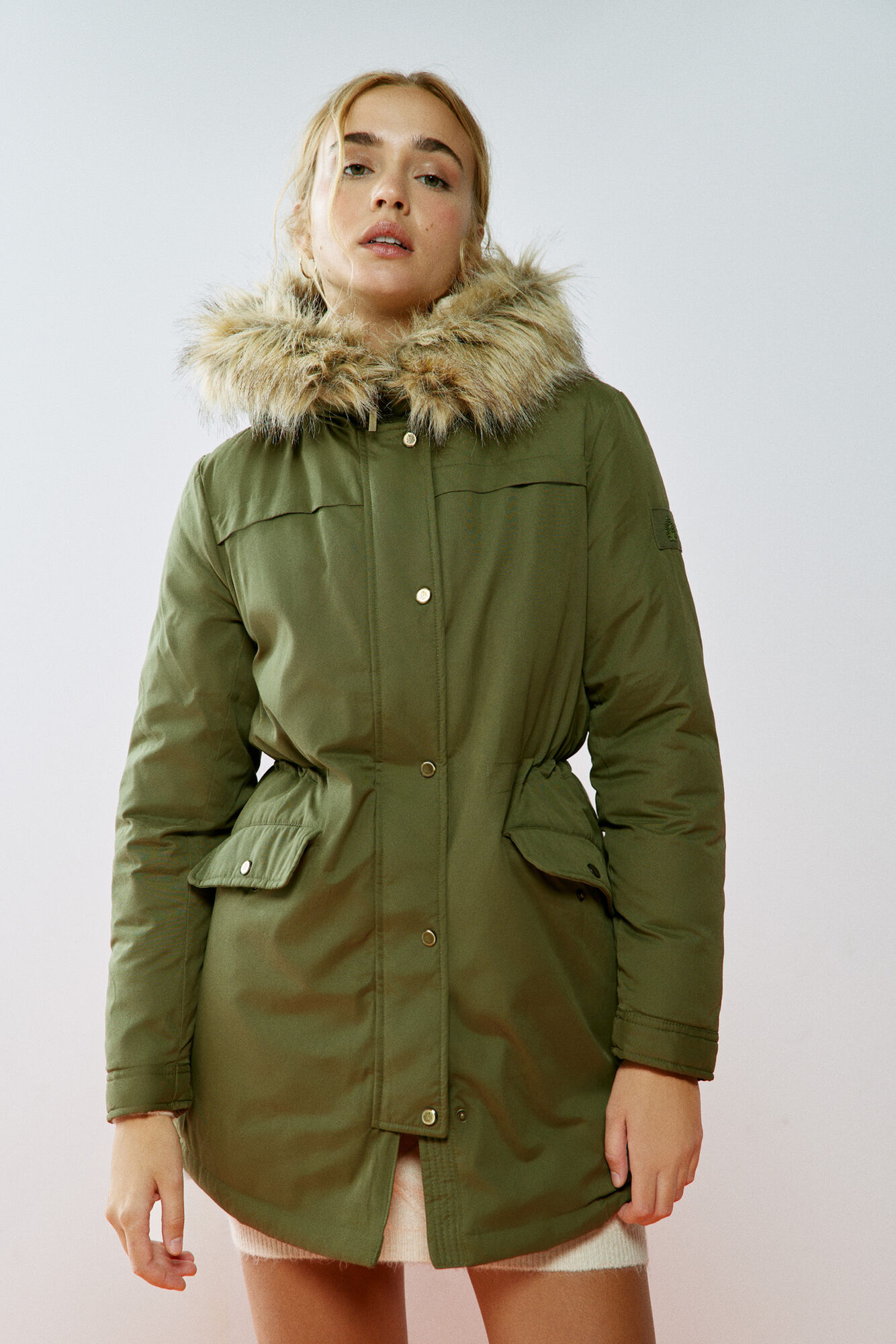 Parka Repelente de Água Sorona Aura Verde