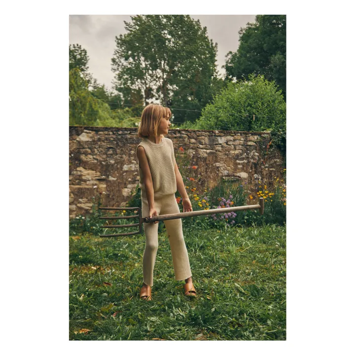 Poudre Organic Pull Sans Manches Canneberge | Jaune pâle