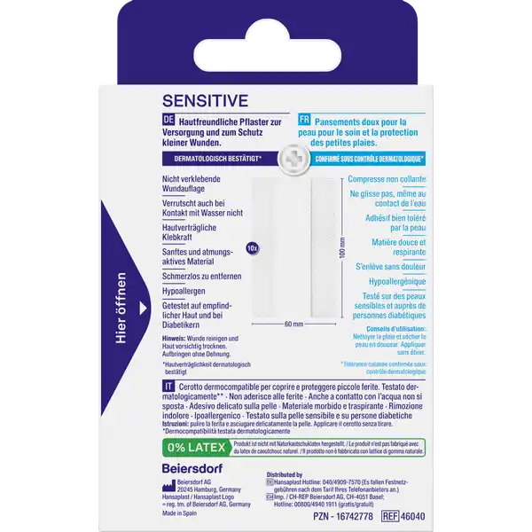 Sensitive Pflaster 1m
