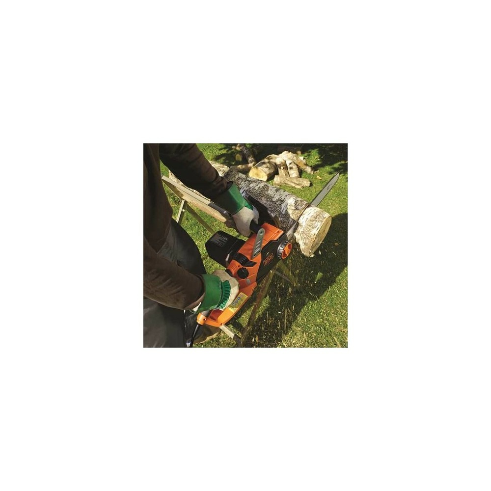 Tronçonneuse electrique 2200w lame 45cm pompe à huile automatique black & decker