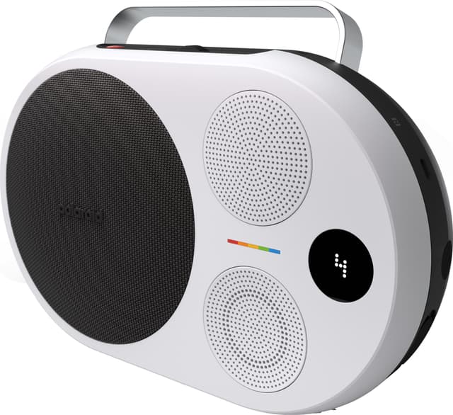 Polaroid Music P4 trådløs, transportabel højttaler (sort/hvid)
