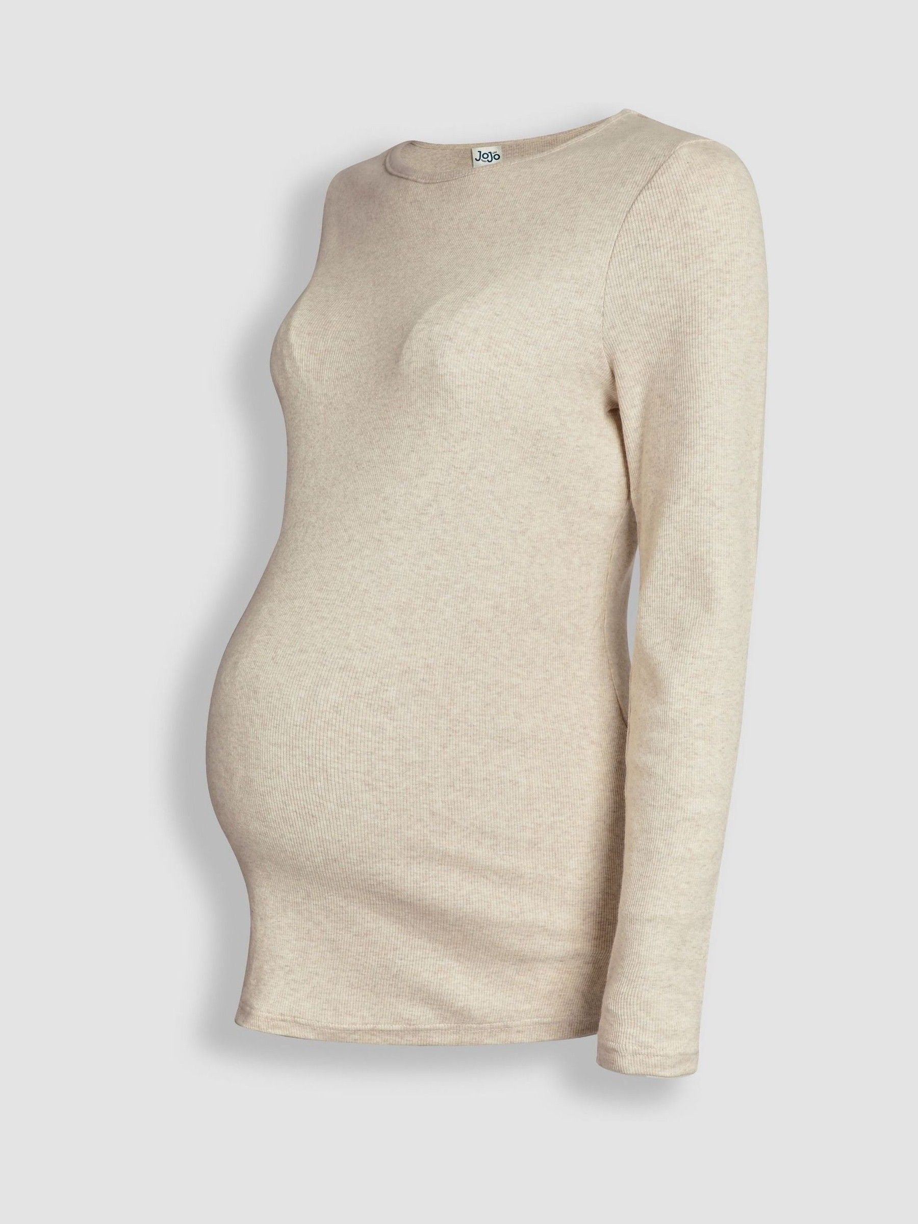 JoJo Maman Bébé 2-Pack Ribbed Jersey Maternity Tops