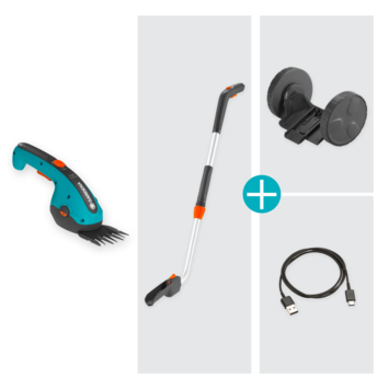 Gardena 3,6V grasschaar ClassicCut incl. wielen en steel