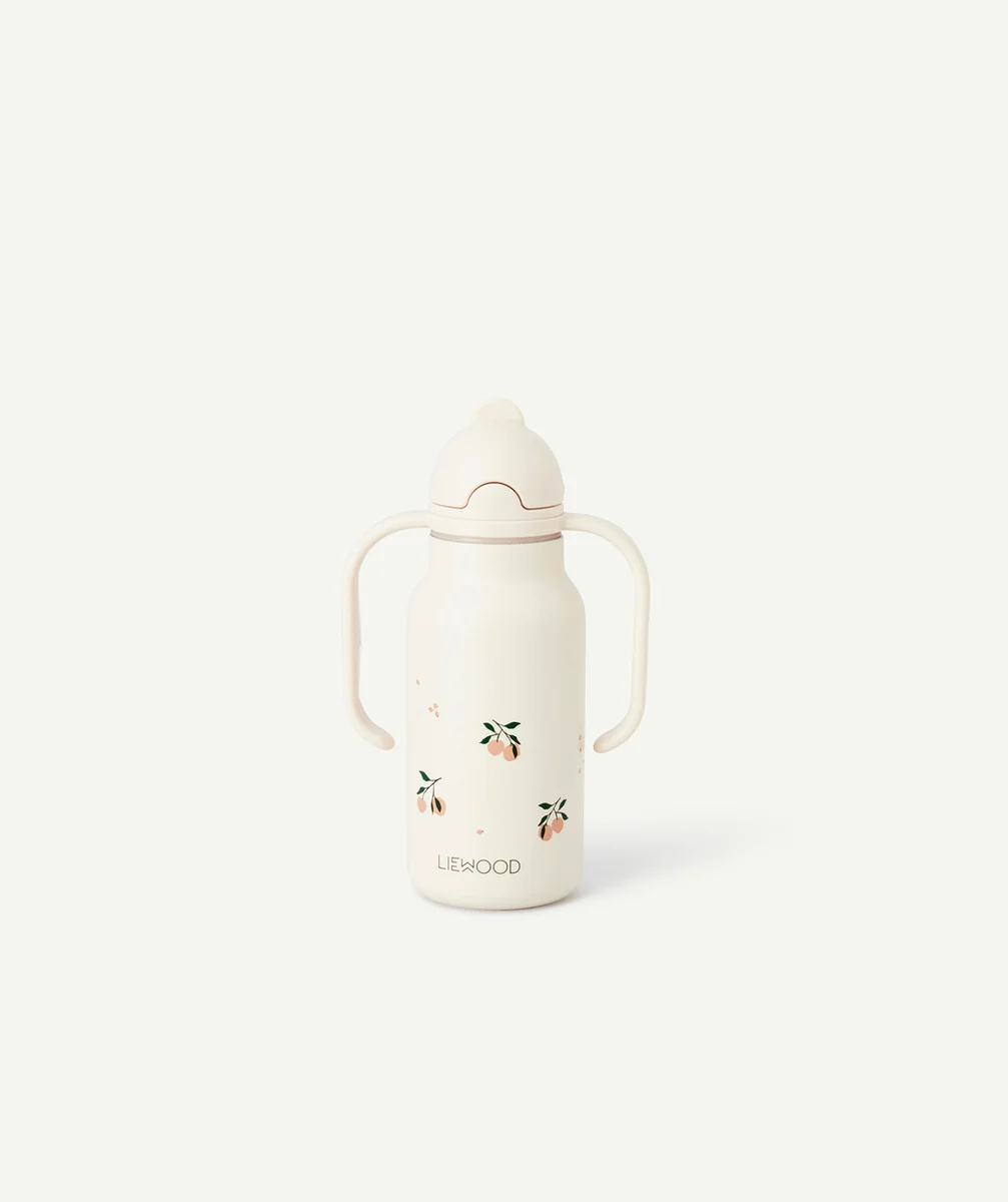 LIEWOODGOURDE EN ACIER KIMMIE 250 ML MOTIFS PÊCHES