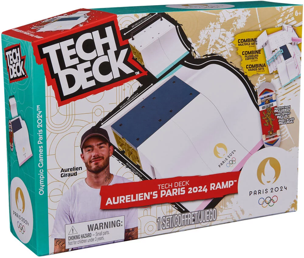 TECH DECK - JEUX OLYMPIQUES PARIS 2024 - AURELIEN GIRAUD PARK CREATOR X CONNECTE