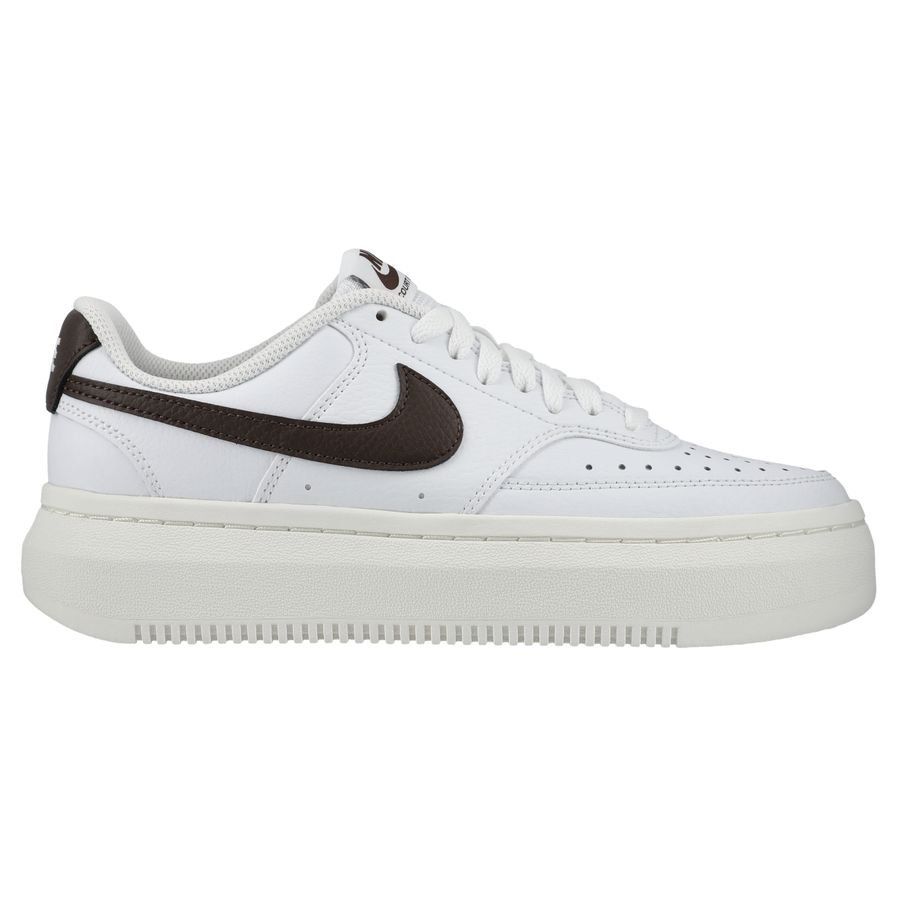 Nike Chaussures Court Vision Alta - Blanc/Baroque Brown/Blanc Cassé Femme