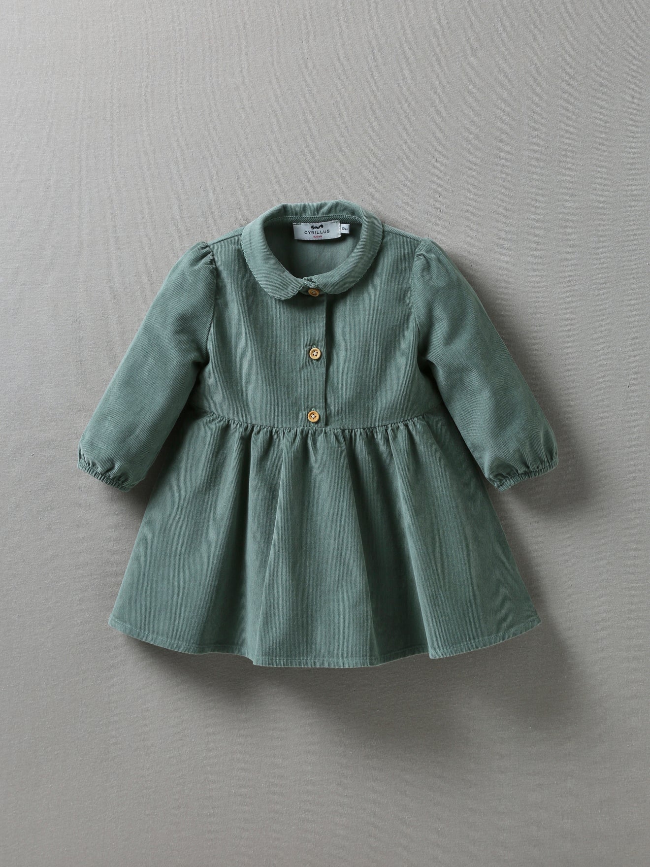 Robe bébé en fin velours