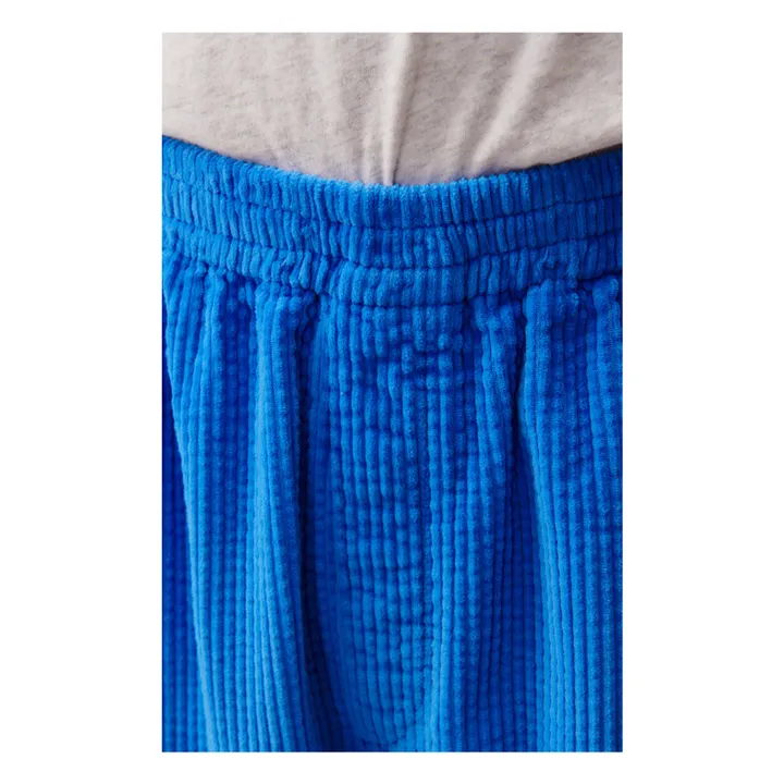 American Vintage Short Padow Velours | Bleu