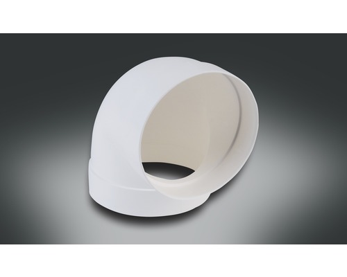 Rotheigner witte ronde buisbocht, nominale breedte 100 mm, 90 graden