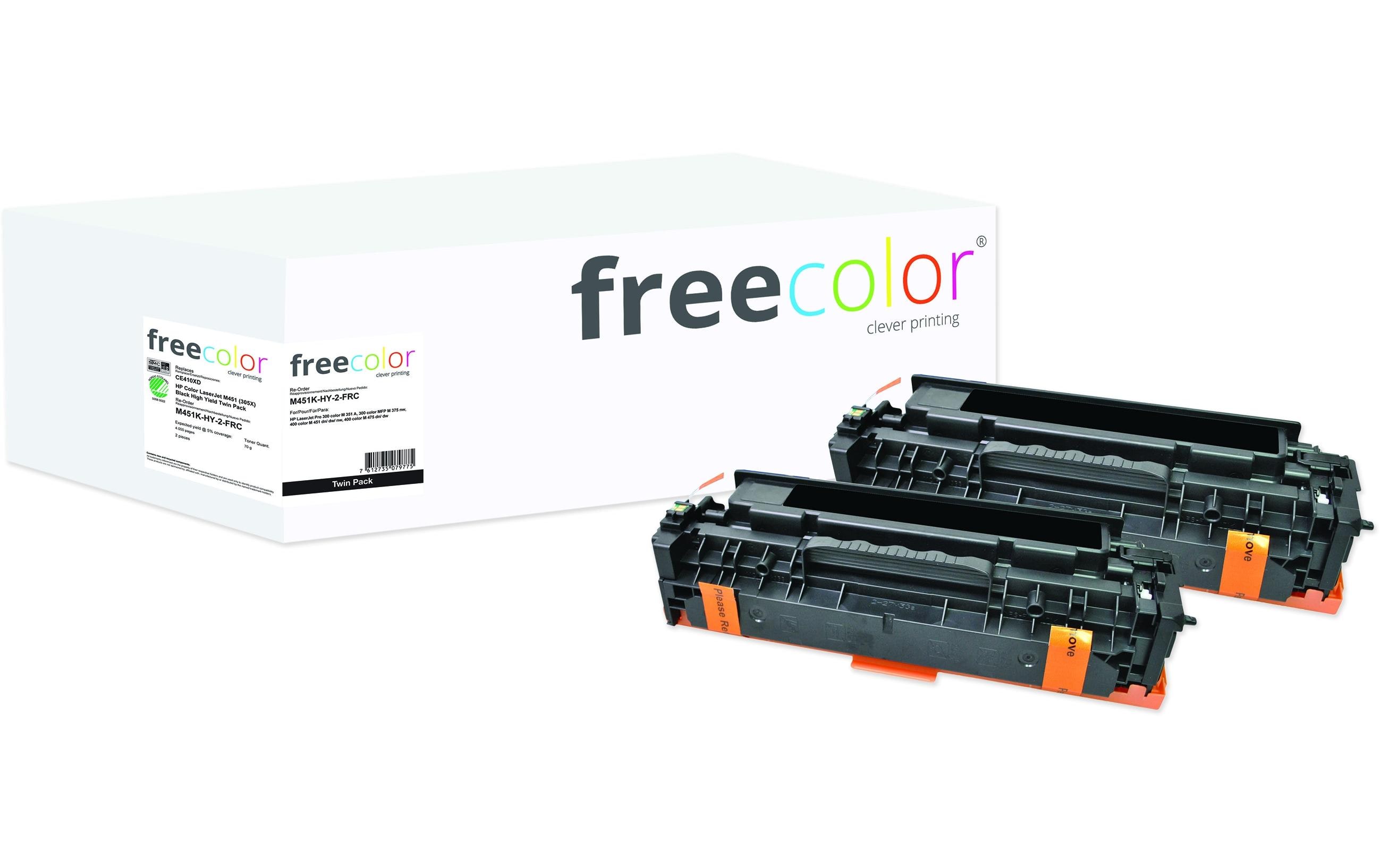 Toner HP CE410 (2 Stück) BlackToner, Schwarz