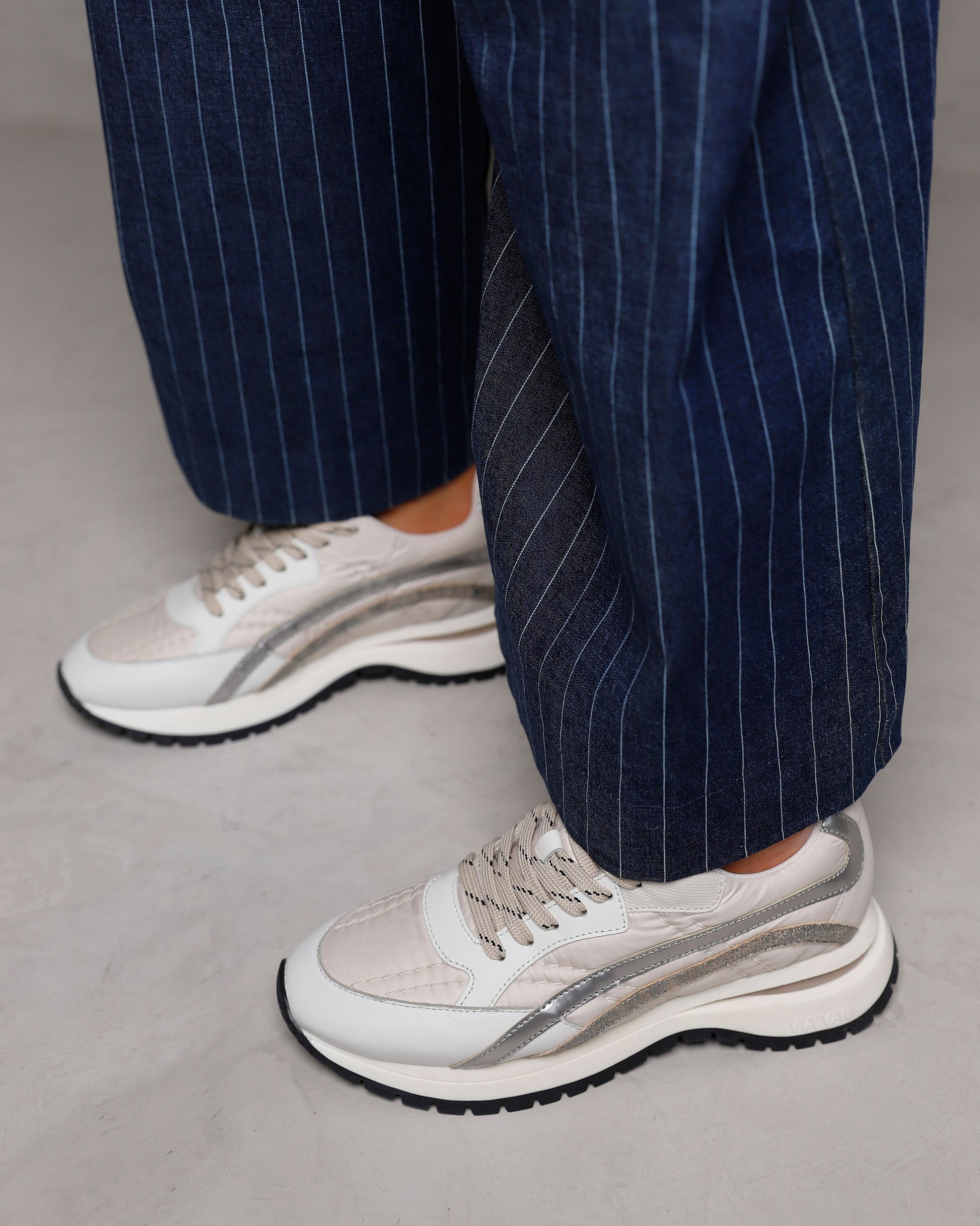 VIA VAI beige dames sneakers Usher Skye