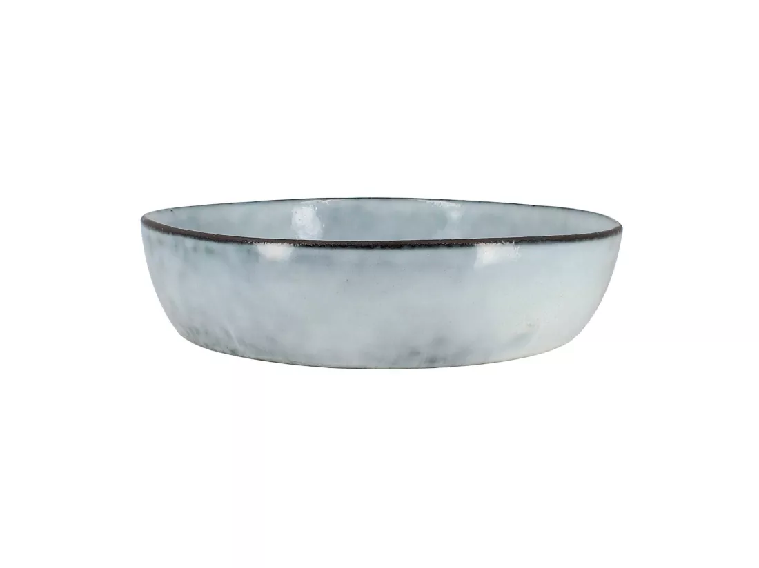Ogo Living - Lot 6 Assiettes Coupes Aronal 20cm Bleu En Gres