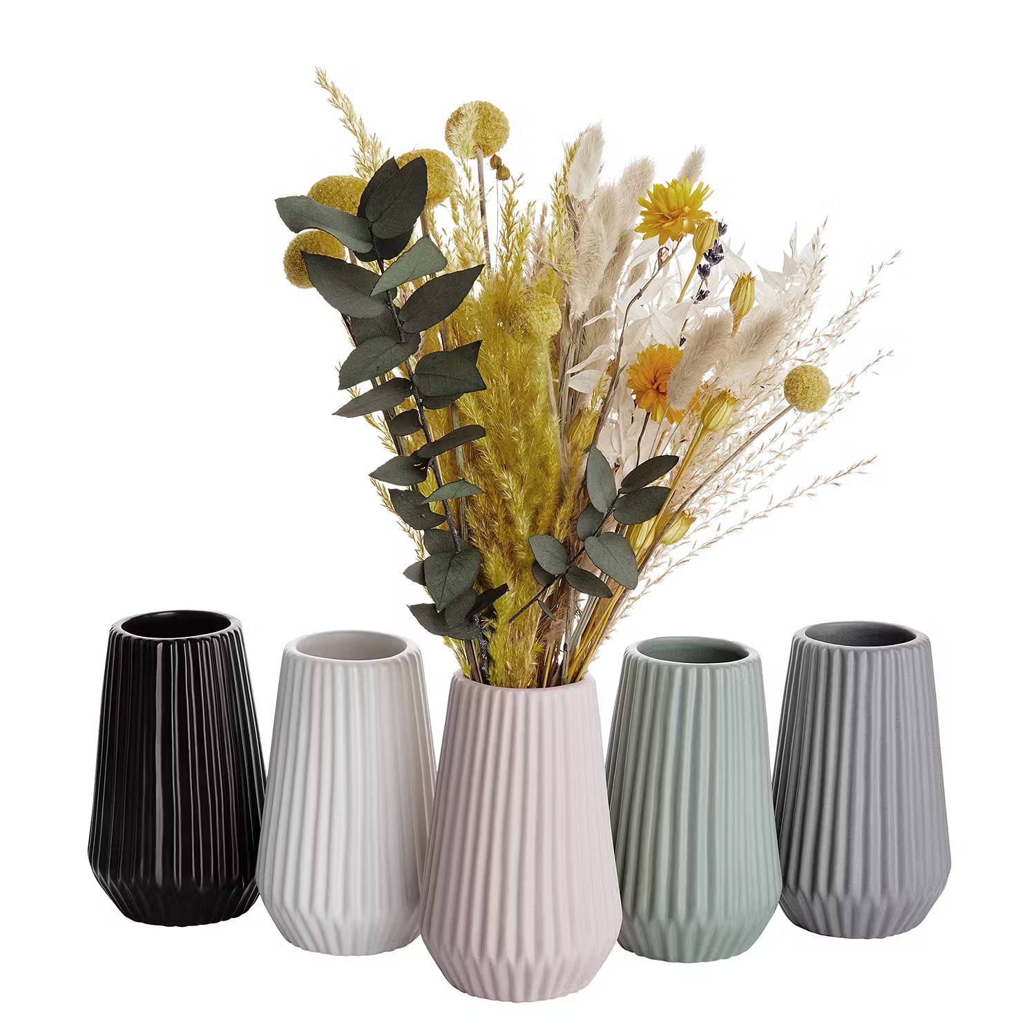 RIFFLE Vase 6er-Set