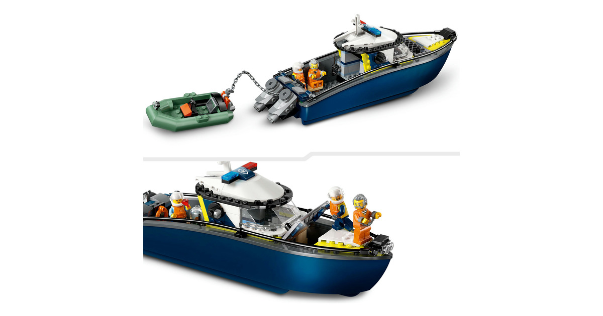 LEGOCity - Achtervolging met politieboot Constructiespeelgoed  (60456)