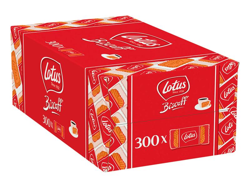 Lotus Guetzli Biscoff Classic 300 Stück Feinknuspriges Biskuitgebäck mit Karamellgeschmack