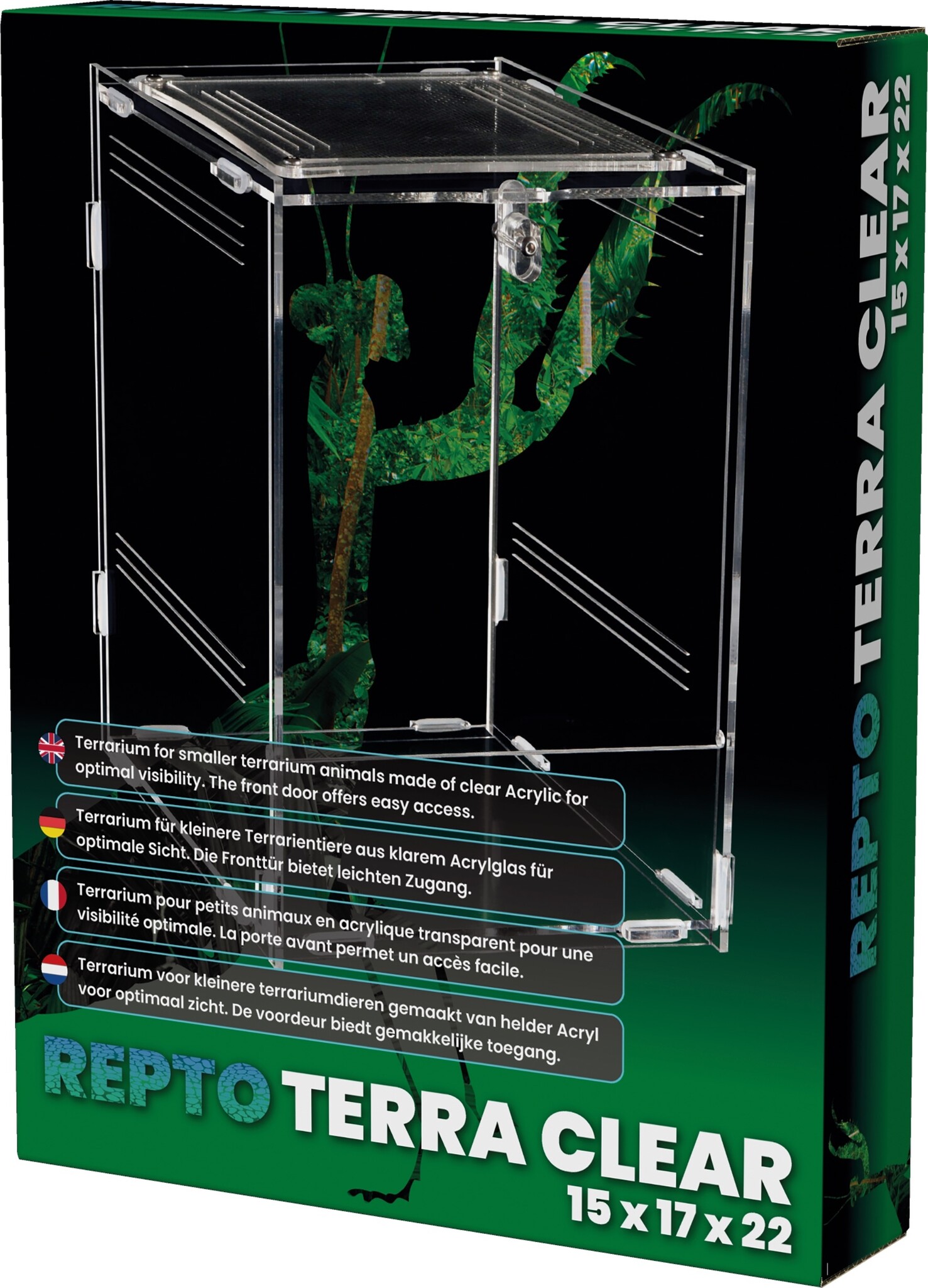 Repto Terrarium Terra Clear 15x16,5x21,5cm