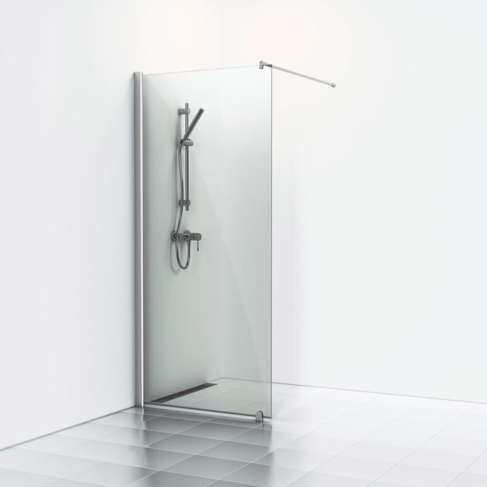 DUSJVEGG SVEDBERGS SKOGA FAST 80CM MATT ALU/RØYKGLASS