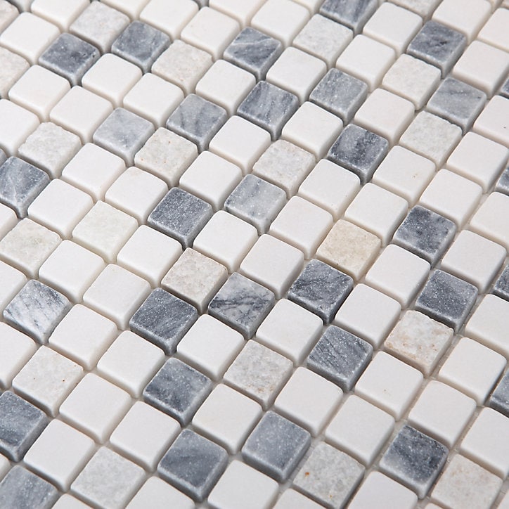 Mosaïque gris clair 30x30cm Ikarai GoodHome