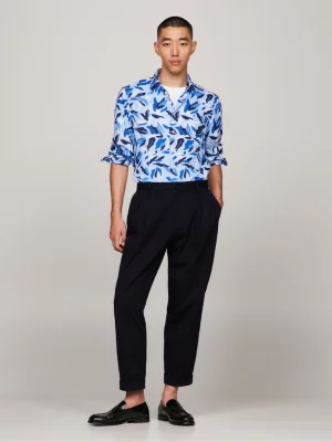 Camisa de corte regular com estampa floral