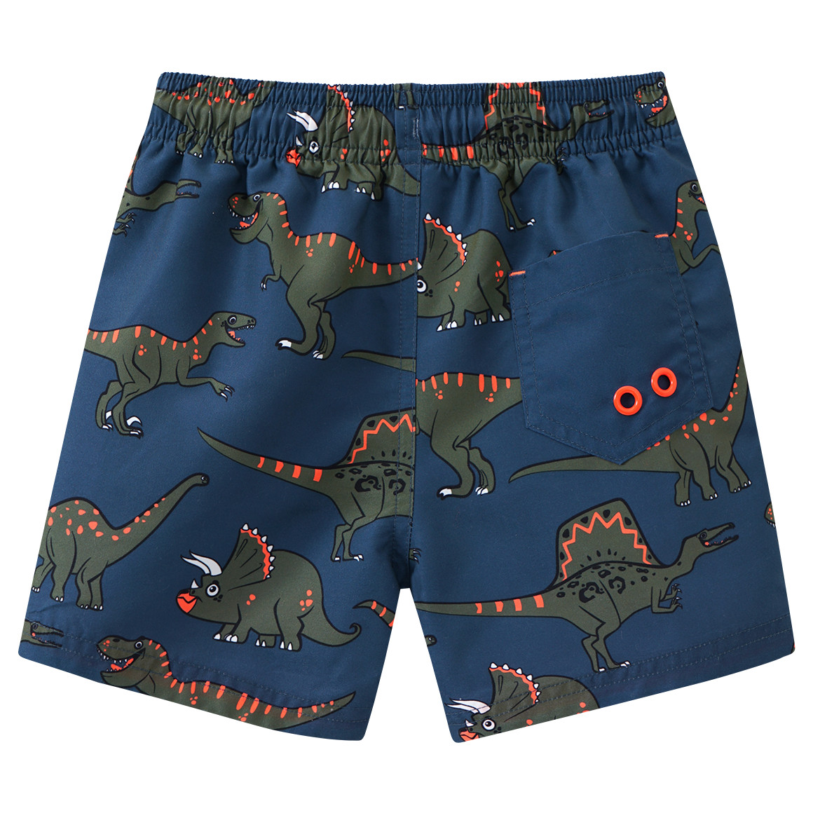 Jungen UV-Badehose mit Allover-Print UPF60 dunkelblau